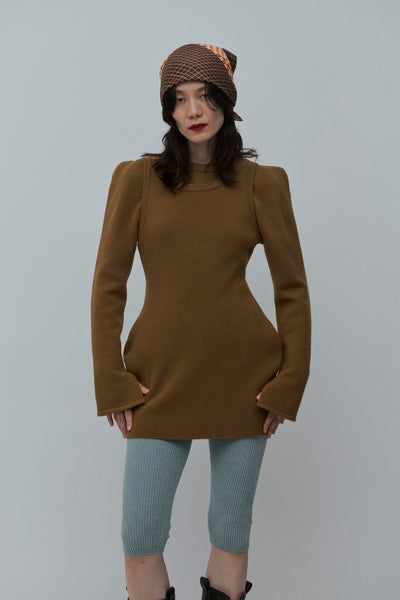 画像をギャラリービューアに読み込む, Wool Knit Bodysuit Like Pullover
