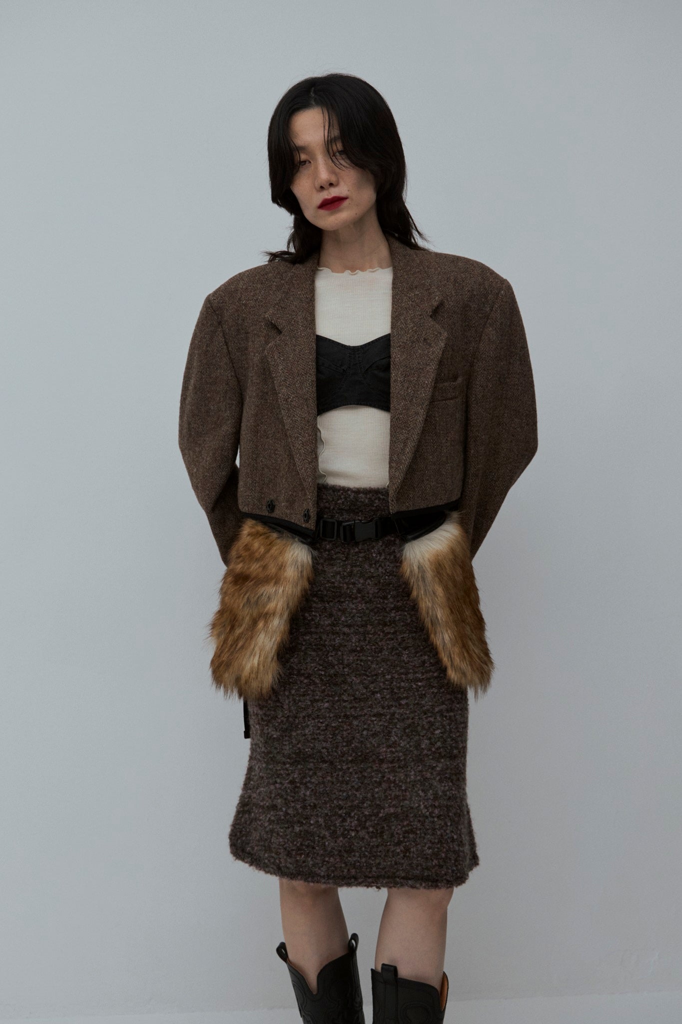 Double Craft Fur Bag – Mediam