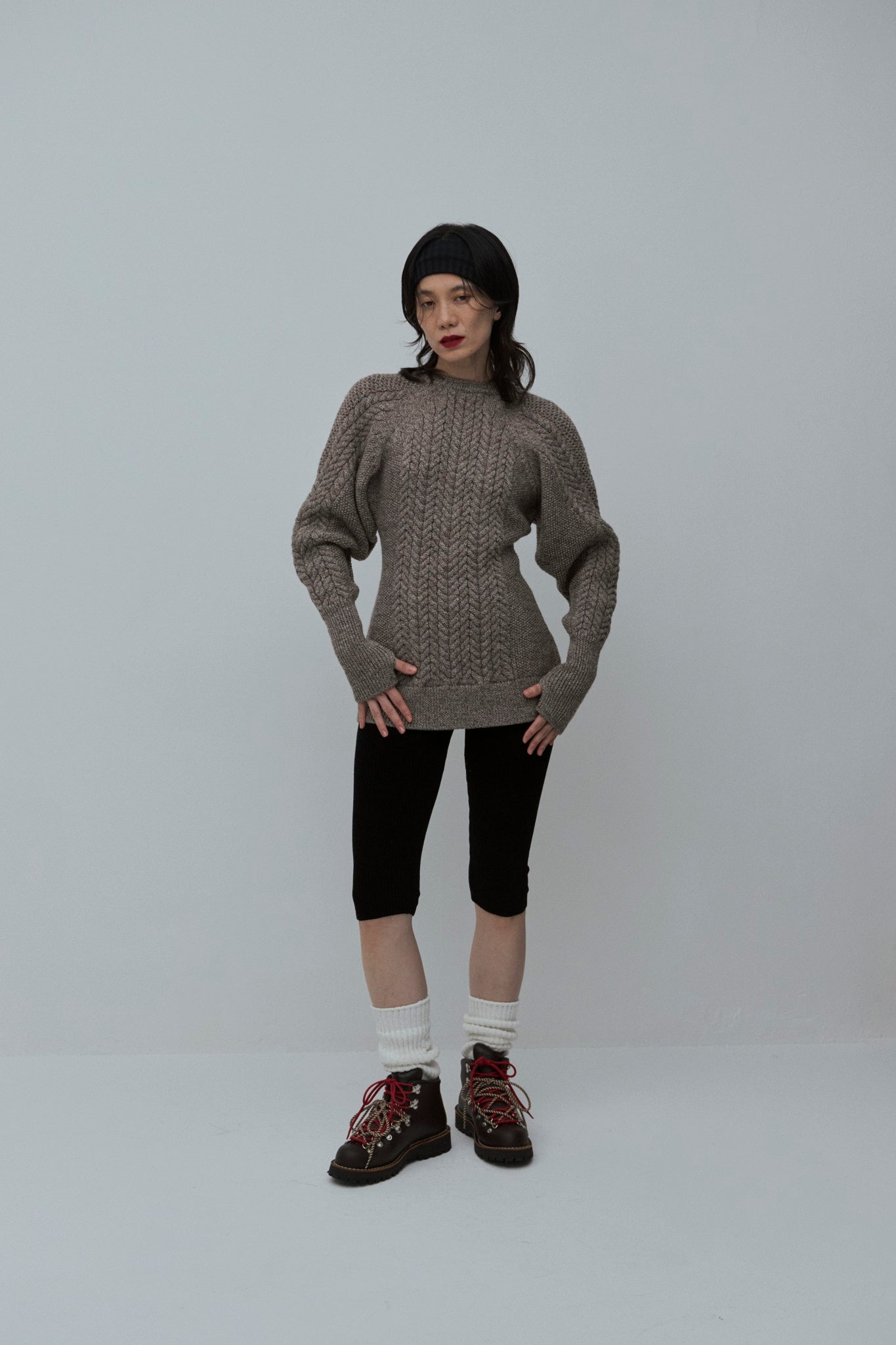 最終値下げ　Mediam Knit Half Pants 完売　ニットパンツ Mediam Knit Half Pants・Gray - tity