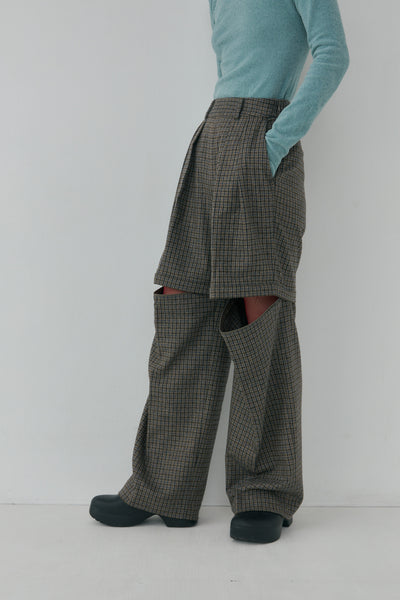 画像をギャラリービューアに読み込む, Check Removable Pants - Gun club Check
