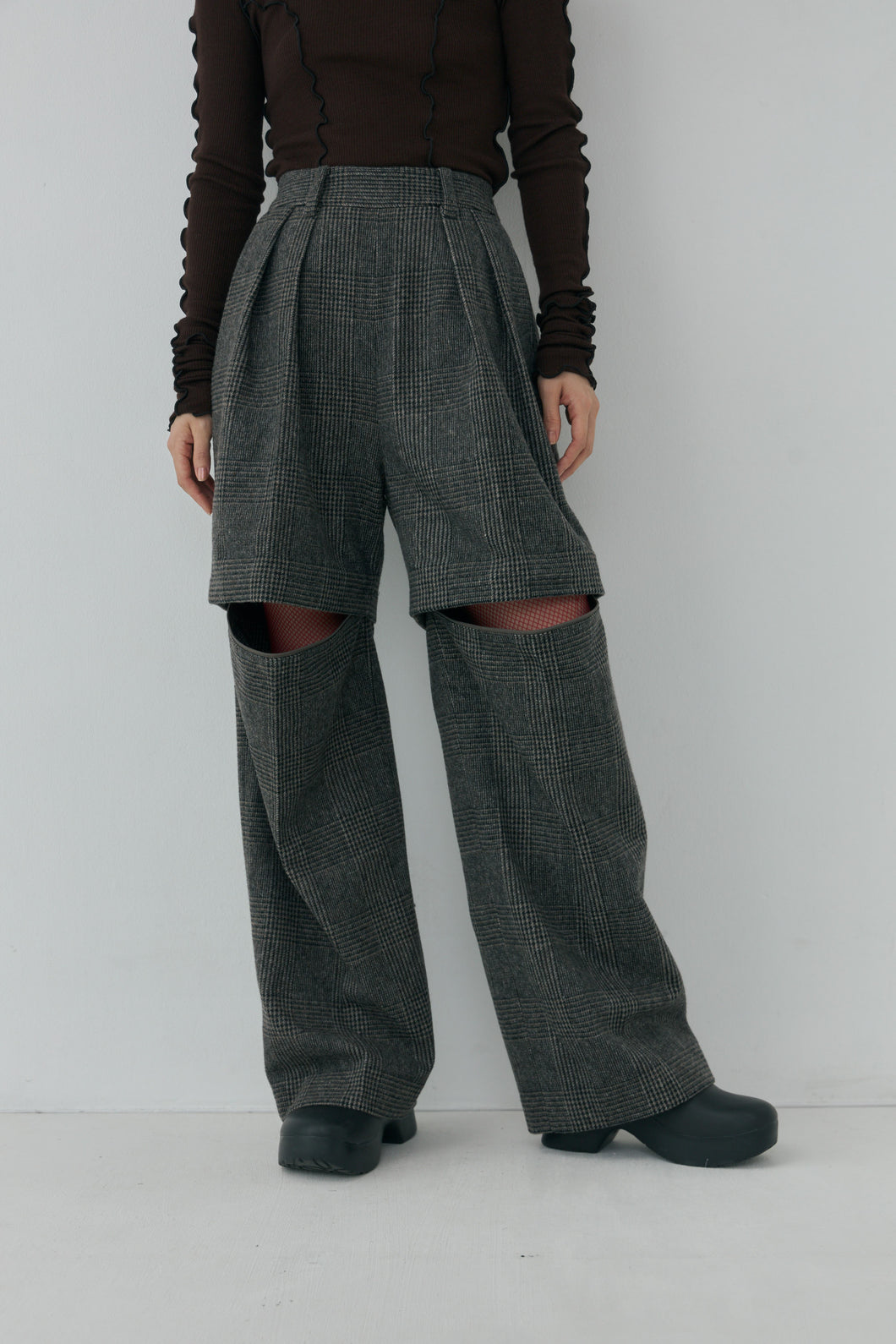 Check Removable Pants - Glen Check