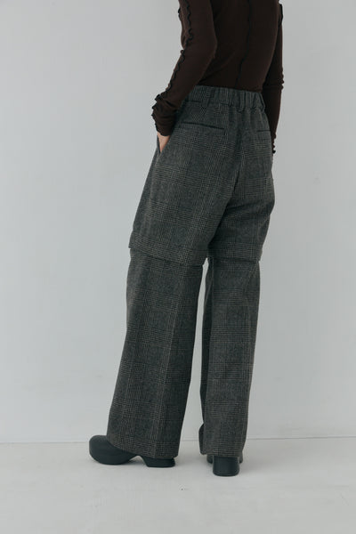 画像をギャラリービューアに読み込む, Check Removable Pants - Glen Check
