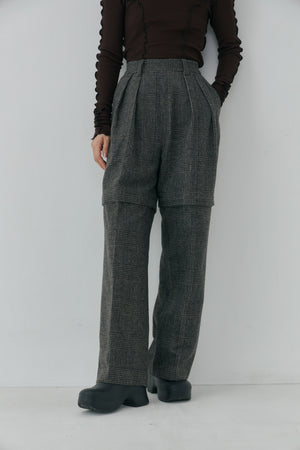 Check Removable Pants - Glen Check