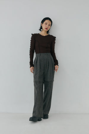 Check Removable Pants - Glen Check