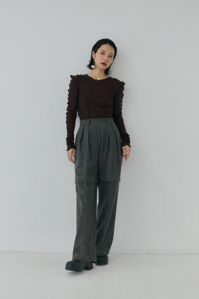 画像をギャラリービューアに読み込む, Check Removable Pants - Glen Check
