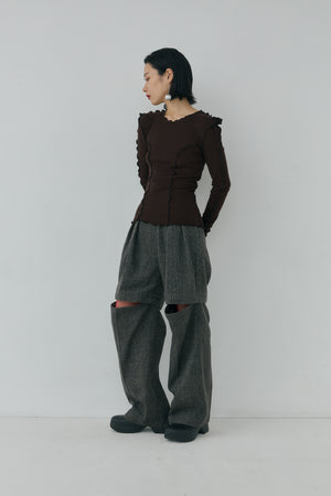 Pointed Shoulder Tops