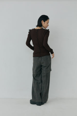 Pointed Shoulder Tops