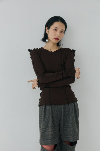 画像をギャラリービューアに読み込む, 【予約商品】Pointed Shoulder Tops【１月中旬発送予定】
