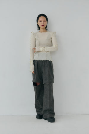 Pointed Shoulder Tops