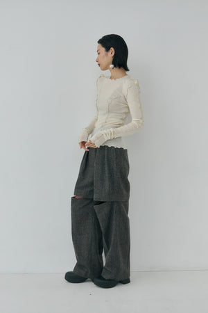 Pointed Shoulder Tops
