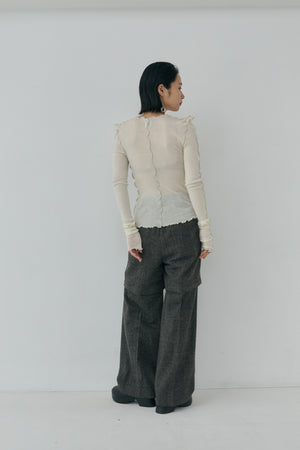 Pointed Shoulder Tops