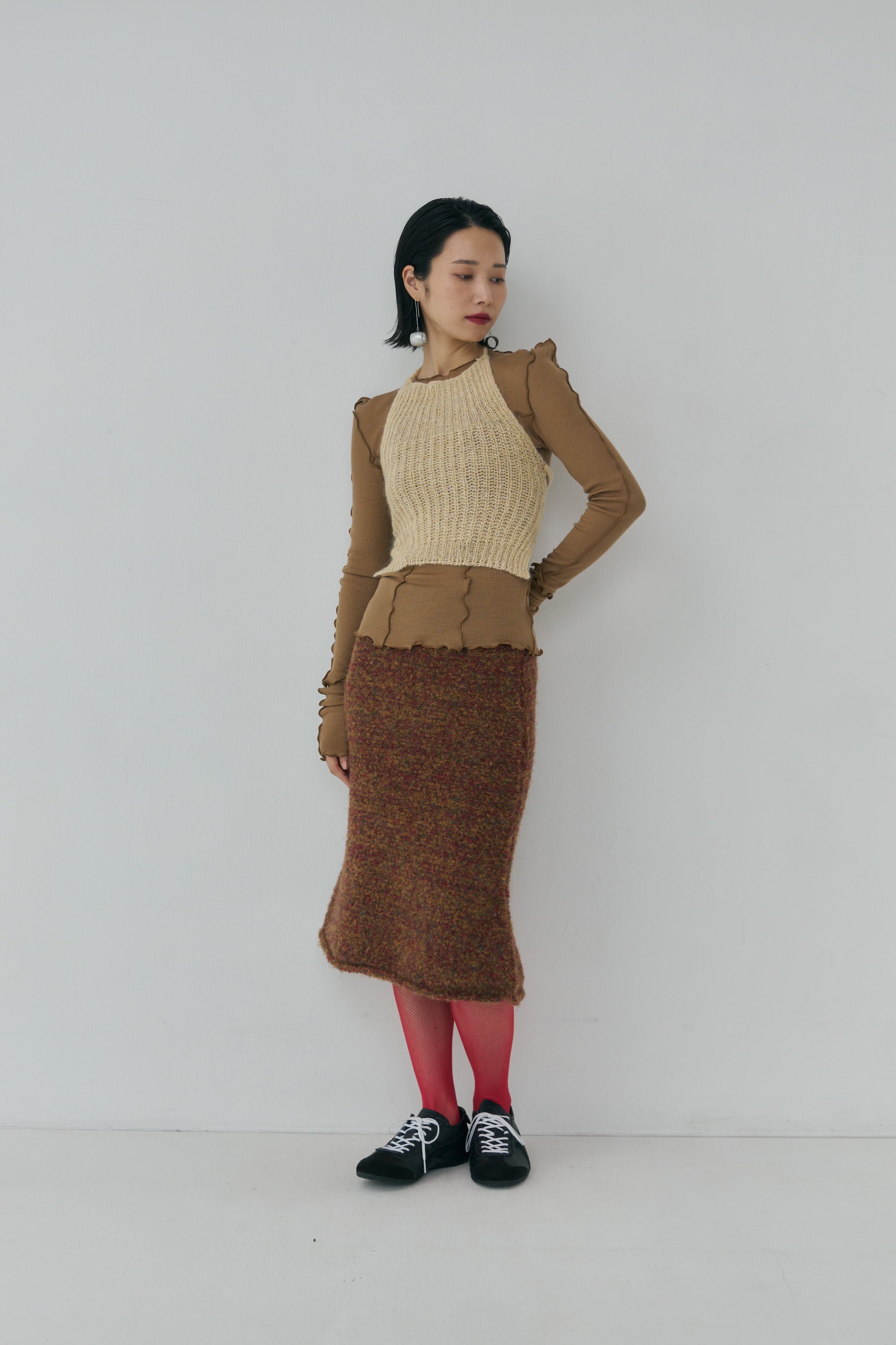 トップス Mediam Melange Mohair Halter Top Melange Mohair Halter Top – Mediam