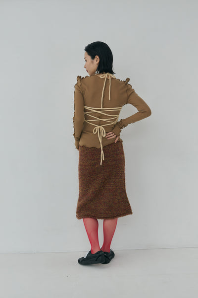 Load image into Gallery viewer, Melange Mohair Halter Top

