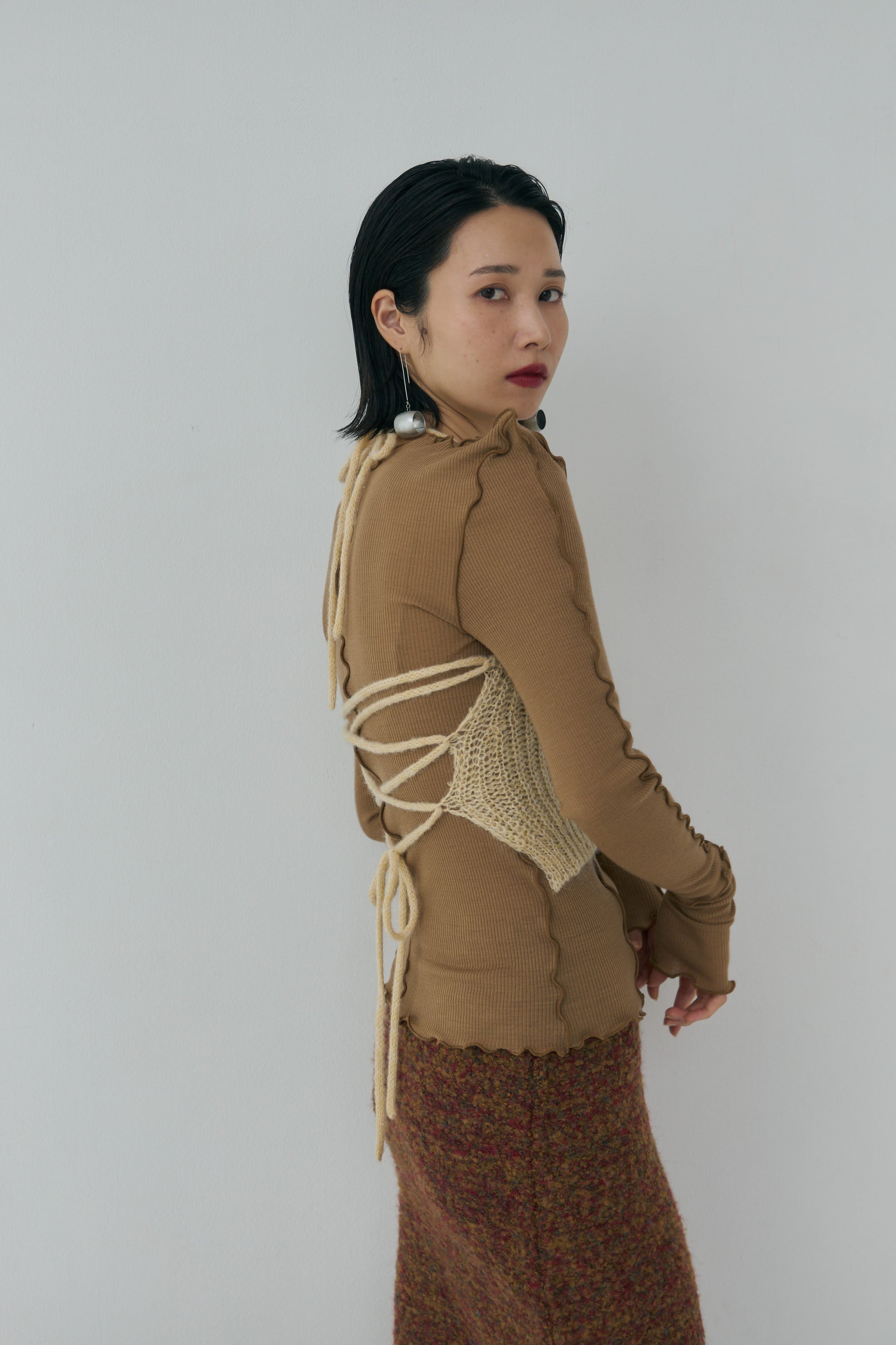 Melange Mohair Halter Top – Mediam