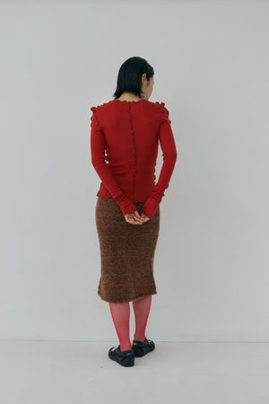 Pointed Shoulder Tops