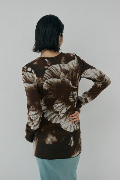 画像をギャラリービューアに読み込む, Photo Knit Pullover - B
