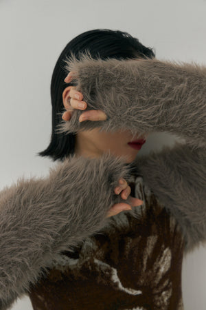 Shaggy Arm Warmers