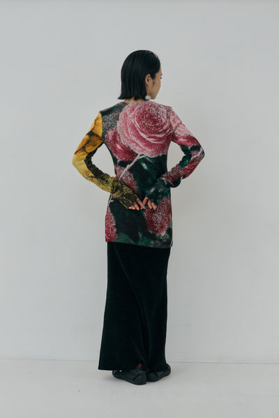 画像をギャラリービューアに読み込む, Photo Knit Pullover - A
