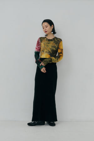 Mole Knit Maxi Skirt