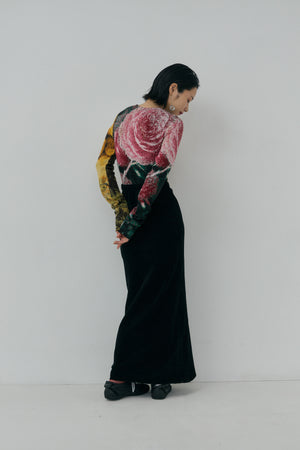 Mole Knit Maxi Skirt
