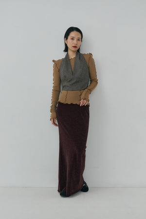 Mole Knit Maxi Skirt