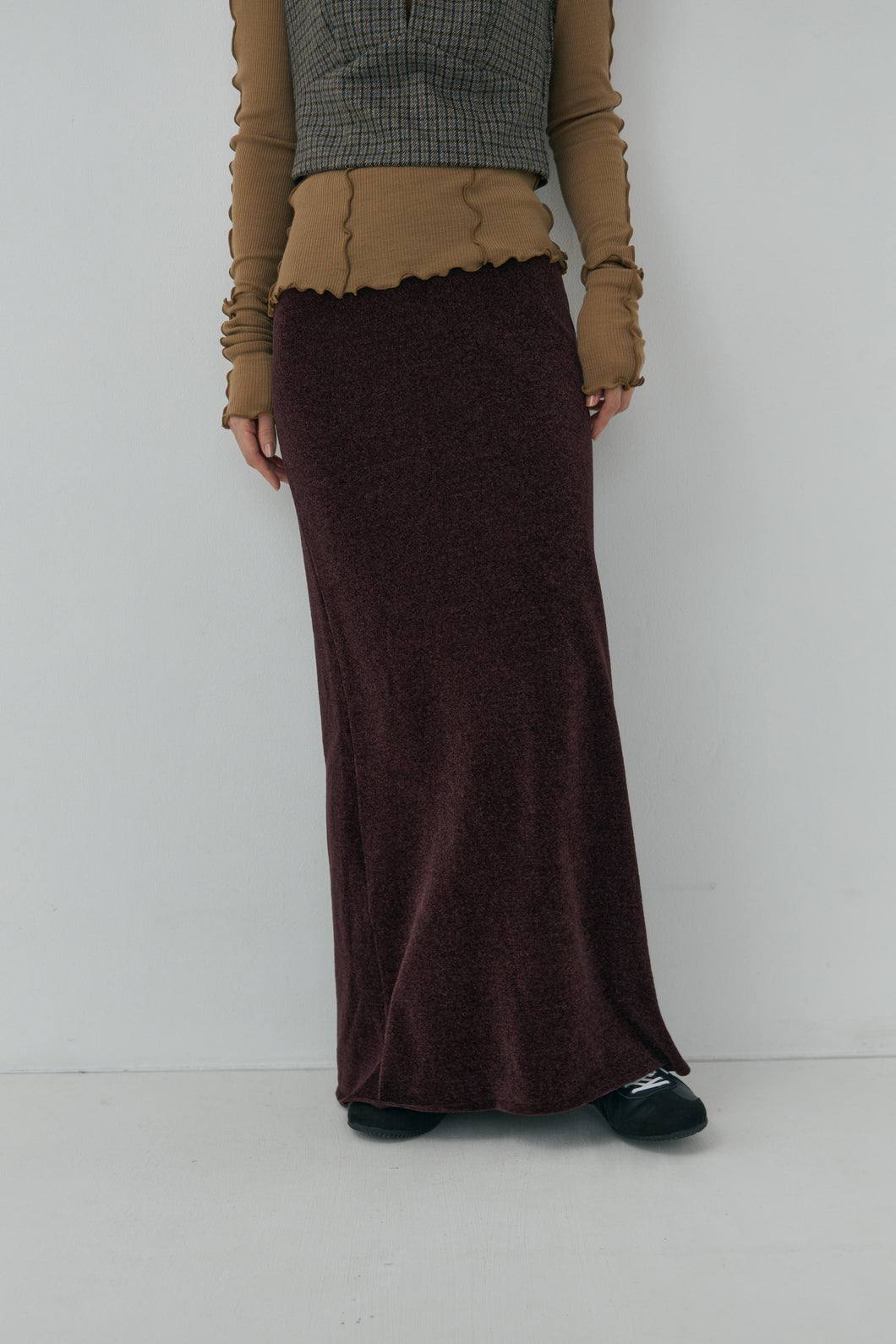 Mole Knit Maxi Skirt