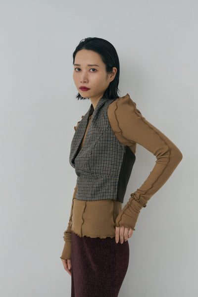 画像をギャラリービューアに読み込む, Check Halter Top
