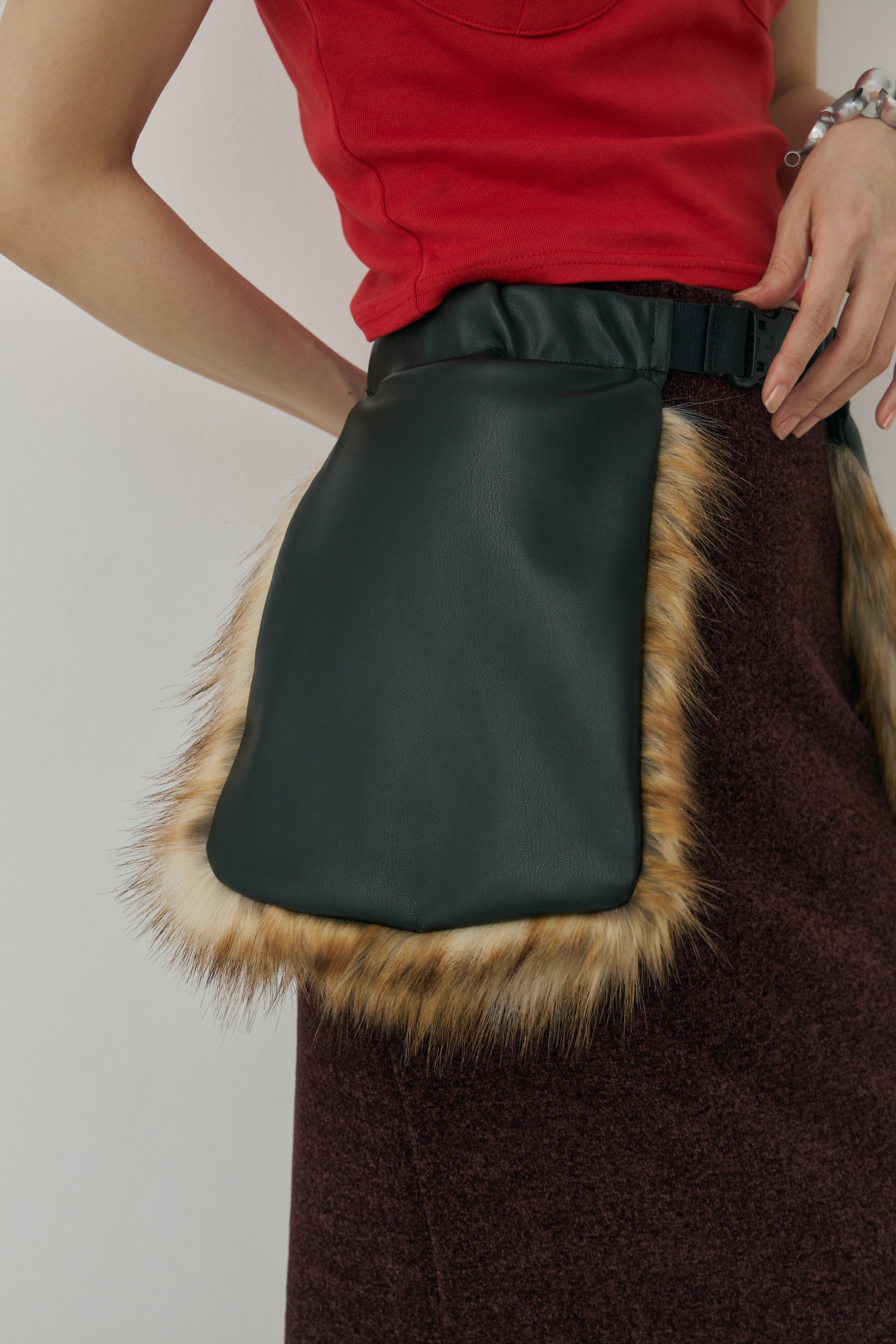 Double Craft Fur Bag – Mediam