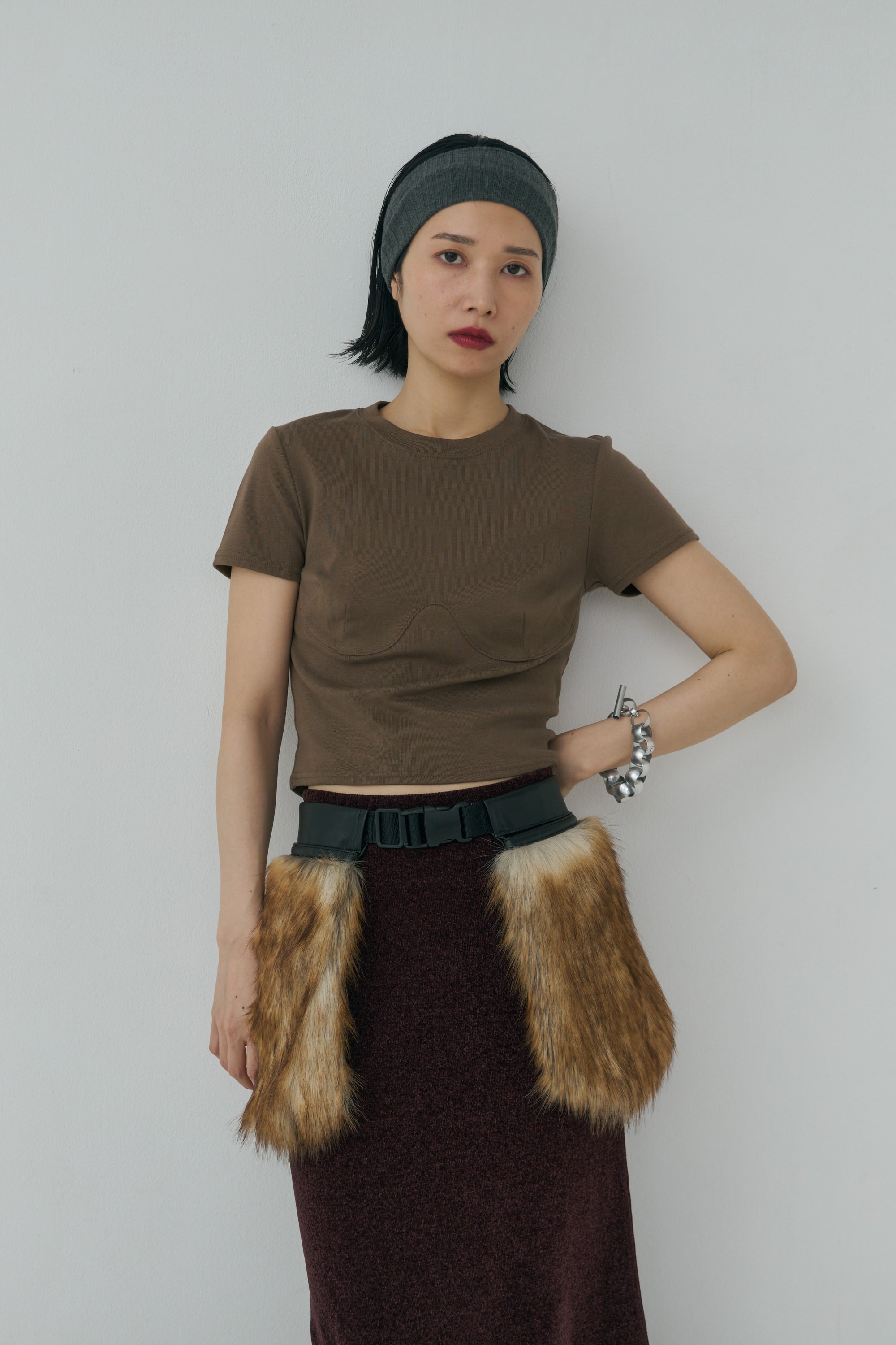 タグ付き Mediam 25AW Double Craft Fur Bag Mediam Double Craft Fur Bag - VONDOT｜レディースセレクトショップ