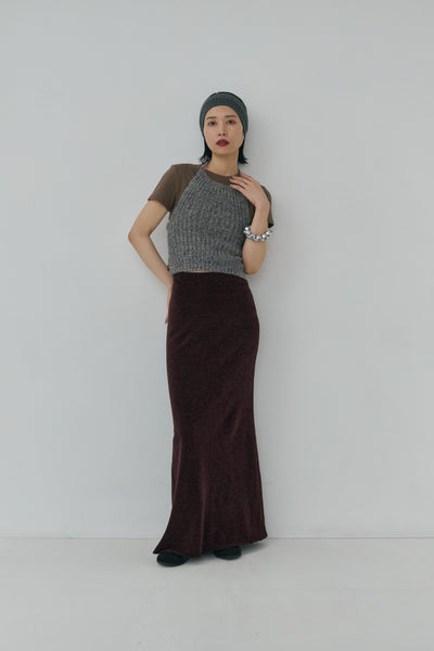 Load image into Gallery viewer, Melange Mohair Halter Top
