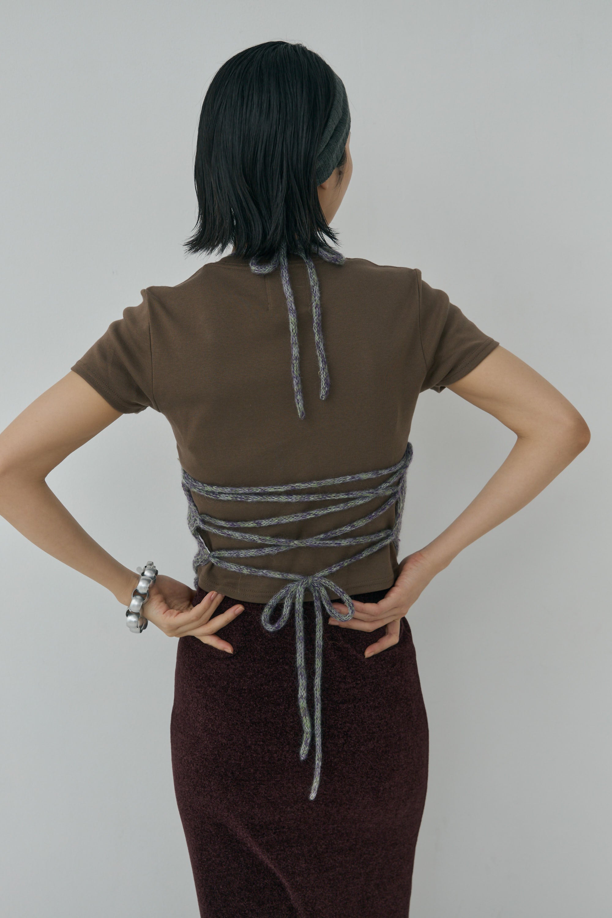 Melange Mohair Halter Top – Mediam