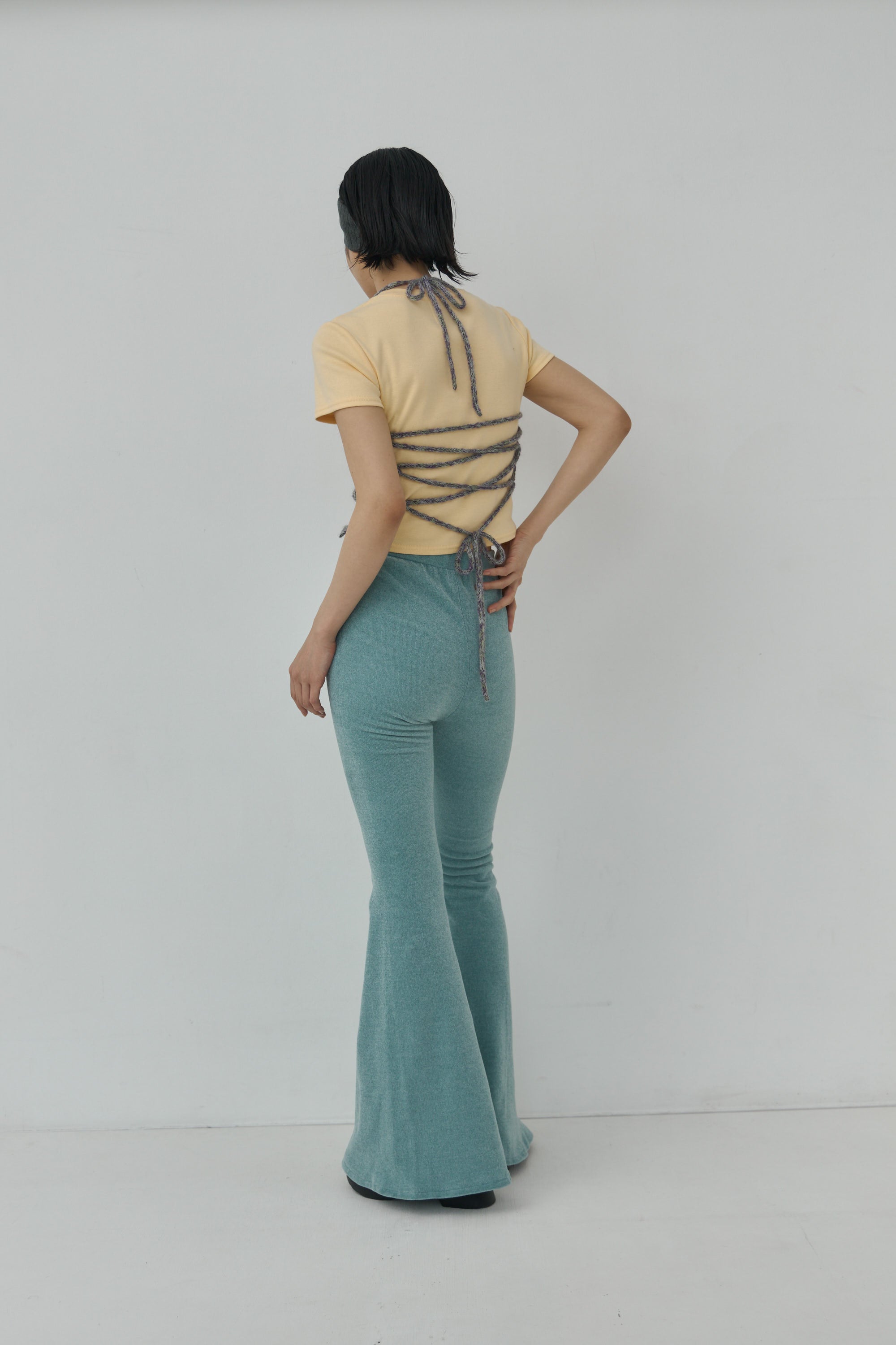 Melange Mohair Halter Top – Mediam