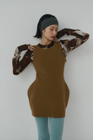 2way Form Mini knit dress