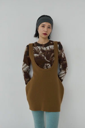 2way Form Mini knit dress