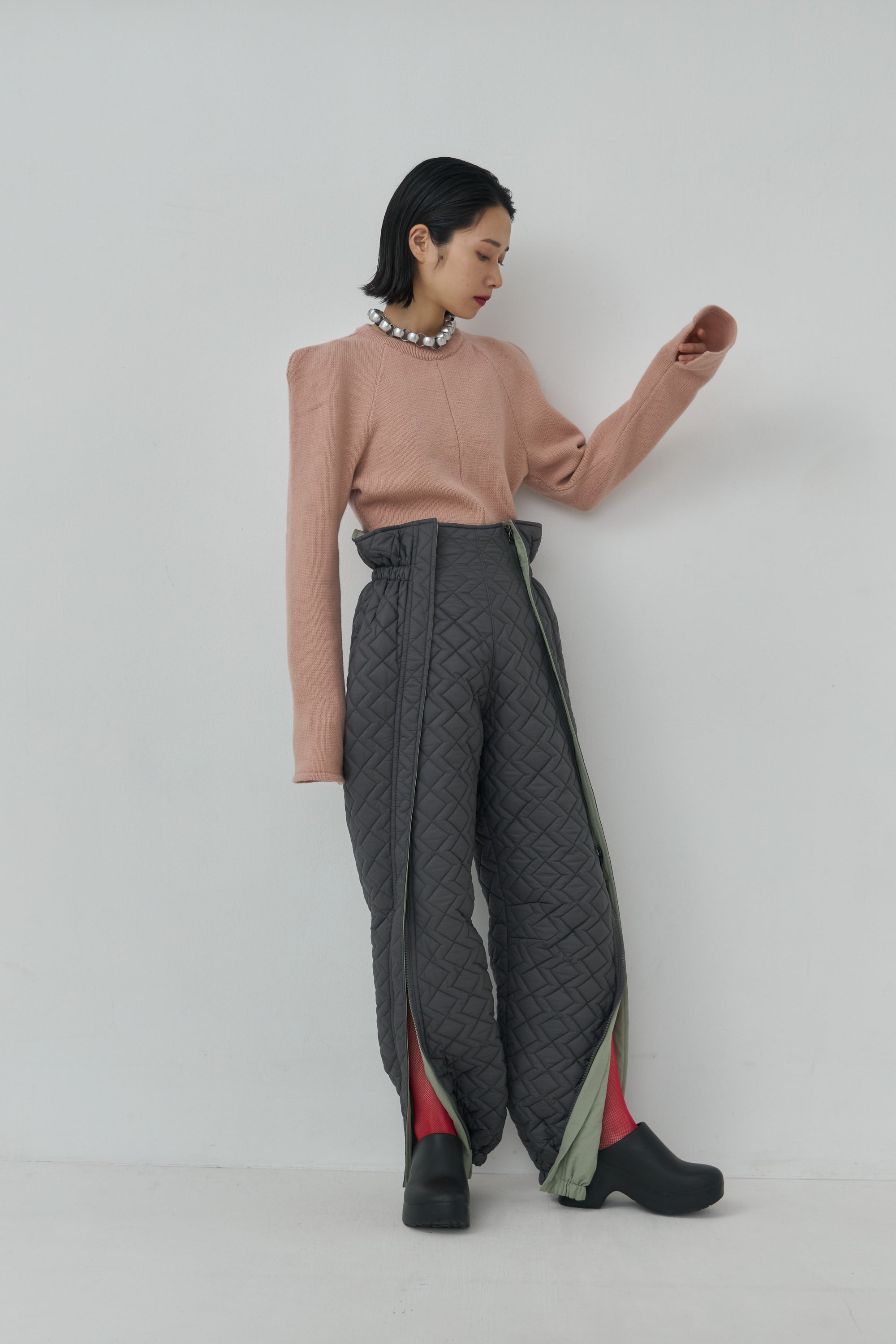 Wool Knit Bodysuit Like Pullover – Mediam