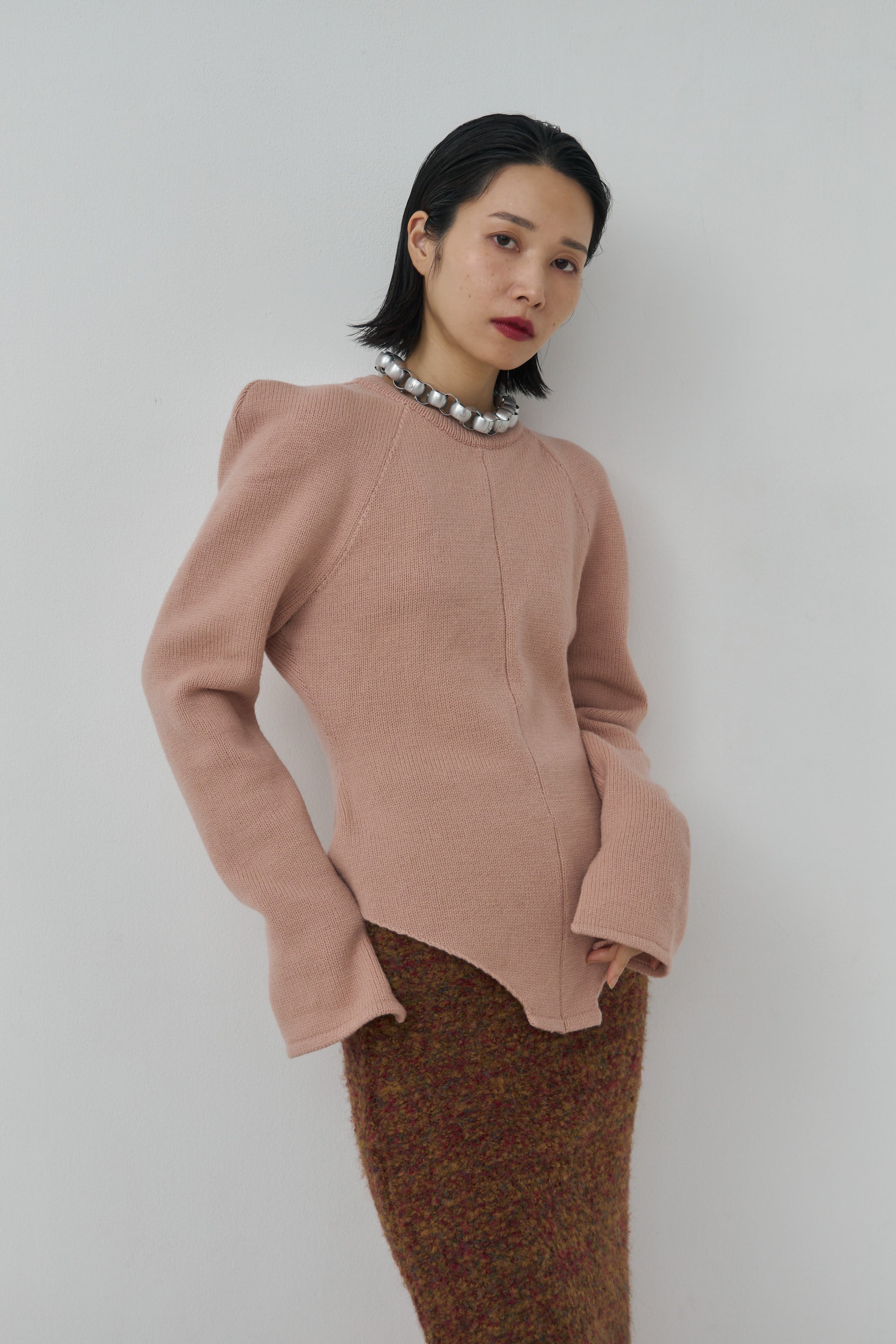 Wool Knit Bodysuit Like Pullover – Mediam