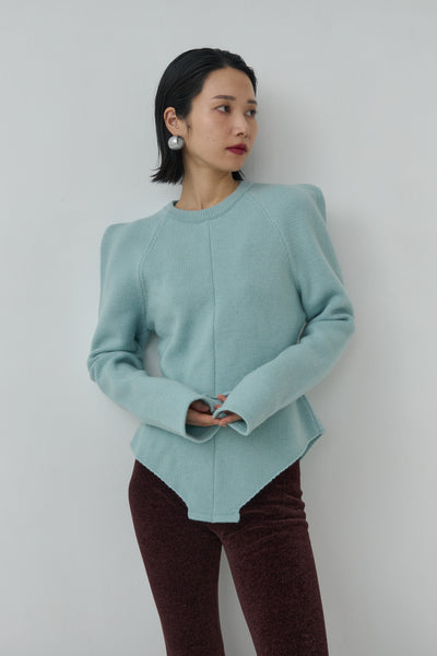 画像をギャラリービューアに読み込む, Wool Knit Bodysuit Like Pullover
