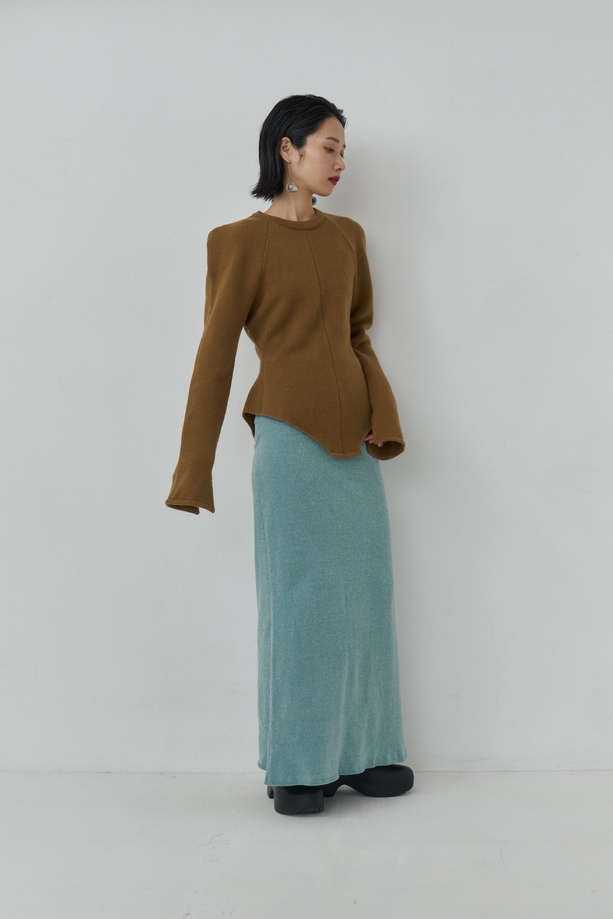 Wool Knit Bodysuit Like Pullover – Mediam