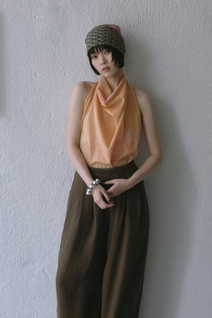 Sheer Jacquard Halter