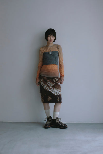 画像をギャラリービューアに読み込む, Photo Knit Skirt
