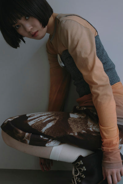 画像をギャラリービューアに読み込む, Photo Knit Skirt
