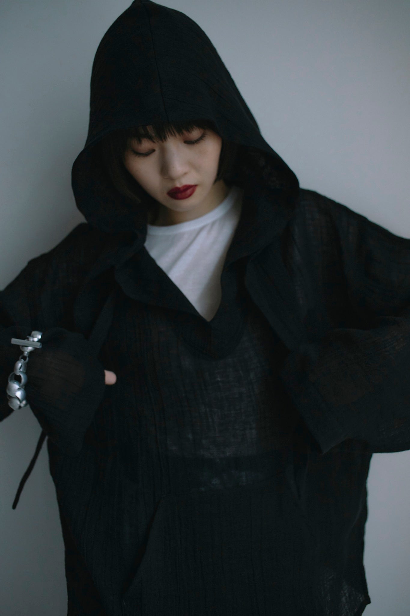 Sheer Linen Hoodie – Mediam