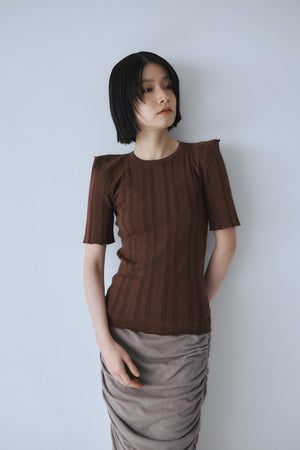Eyelet Shoulder Knit Top