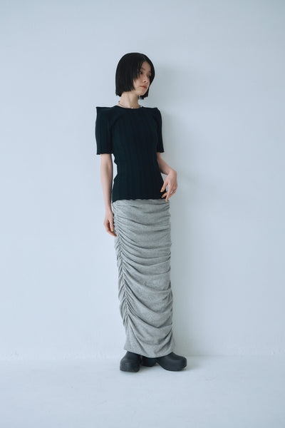 画像をギャラリービューアに読み込む, Eyelet Shoulder Knit Top
