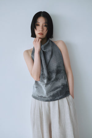 Sheer Jacquard Halter