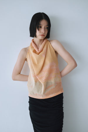 Sheer Jacquard Halter