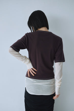 Stitch Tee & Sheer Top