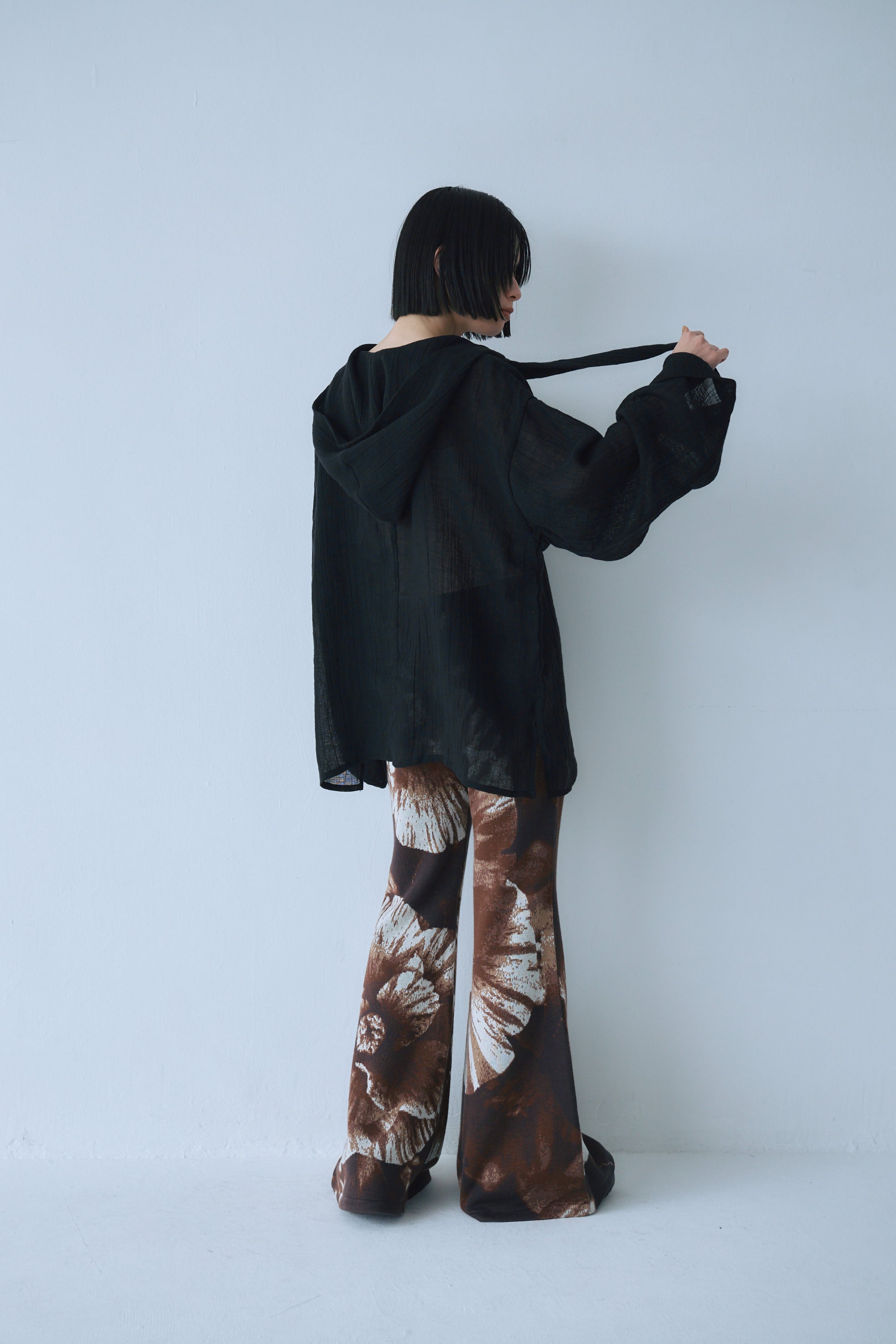 Sheer Linen Hoodie – Mediam