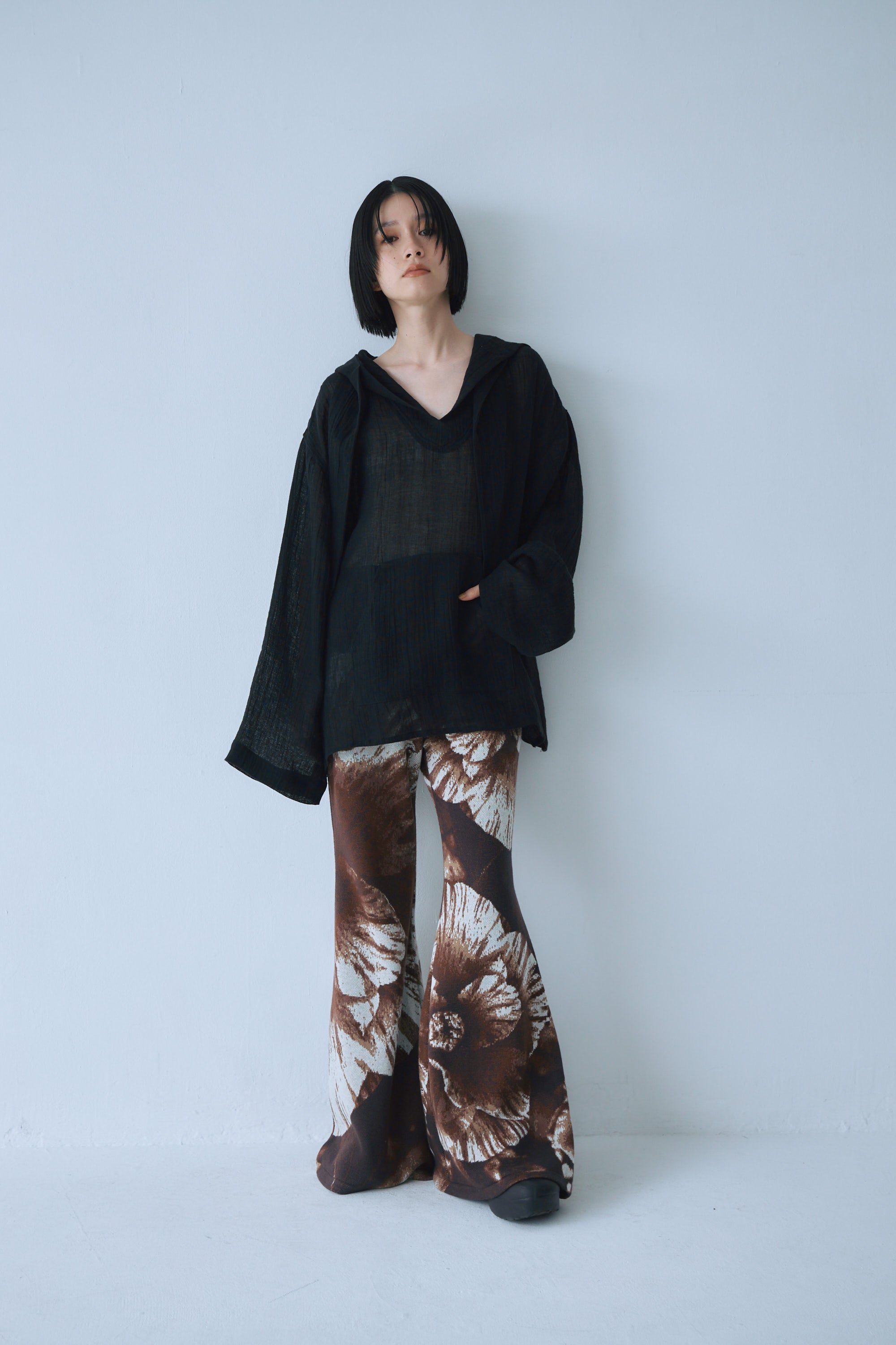 Sheer Linen Hoodie – Mediam