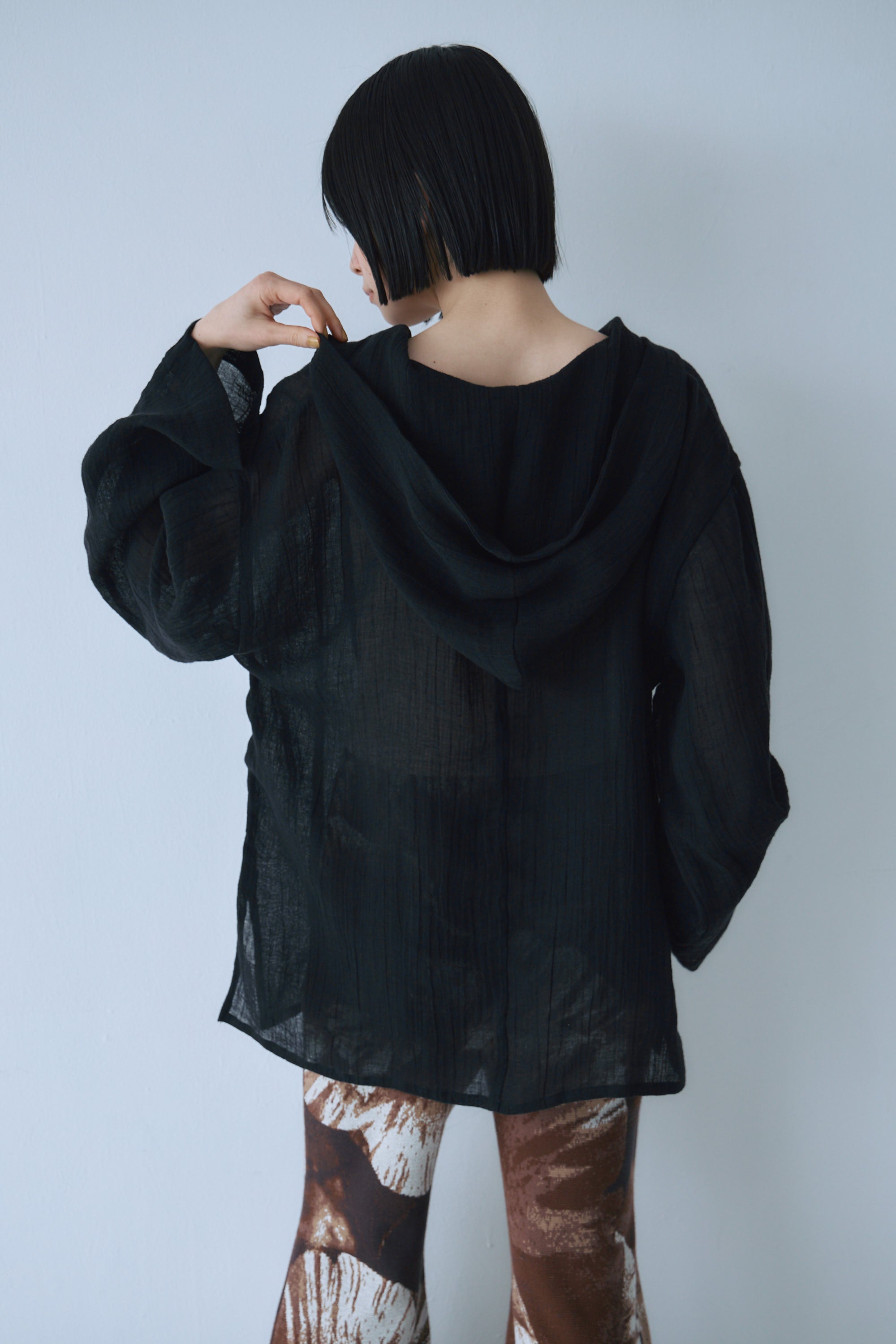 Sheer Linen Hoodie – Mediam